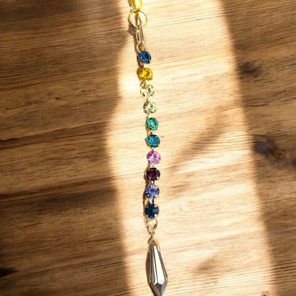 Bag charm MultiColor Rhinestone Cupchain & Pendant. - Picture 10 of 14